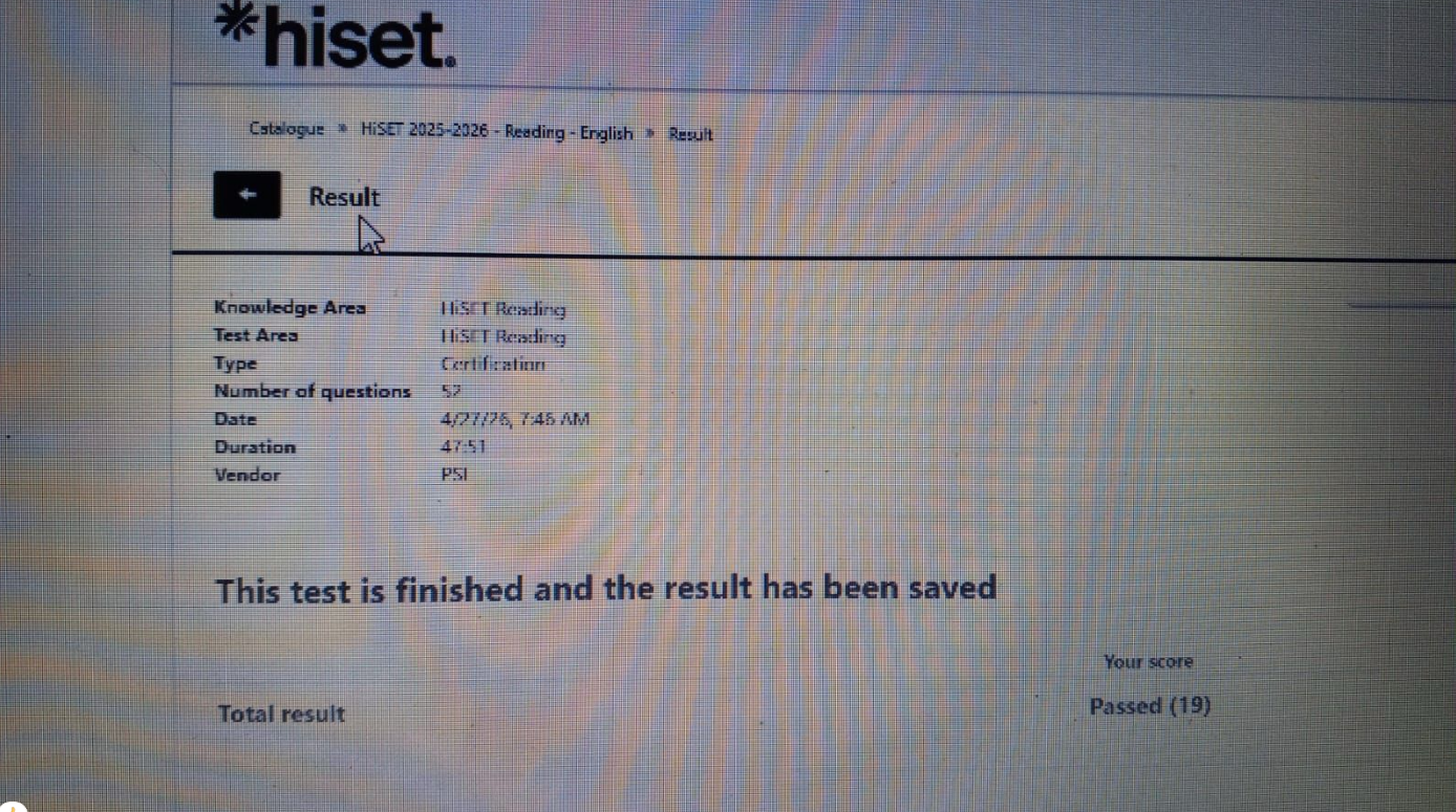 HiSet Reading 23
